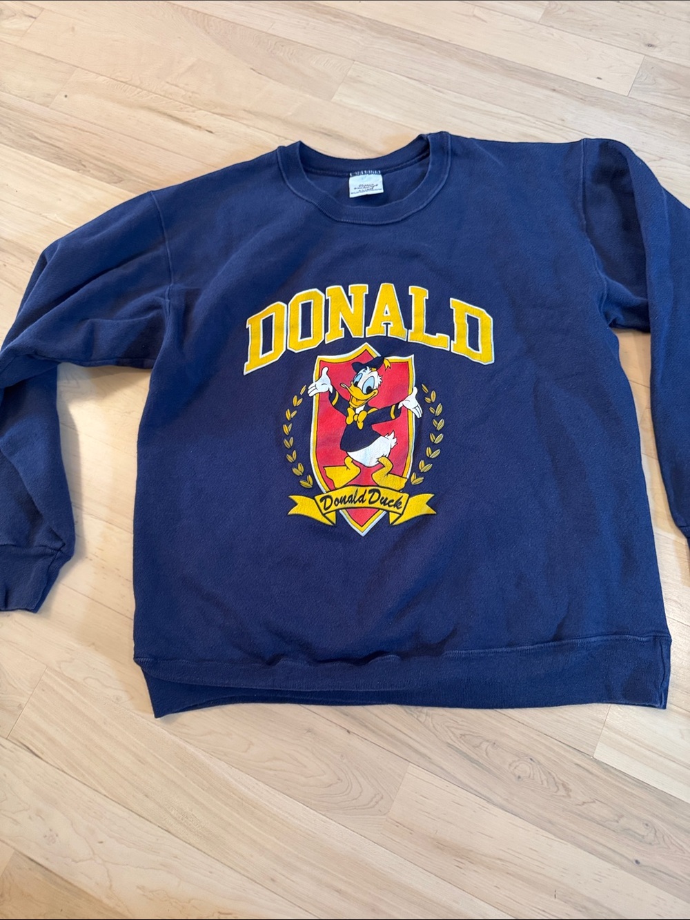 Vintage Classic Donald Duck USA Crewneck Sweatshirt Blue 90s-Disney-Unisex-XL